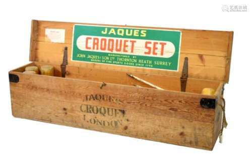 Vintage Jaques of London boxed croquet set