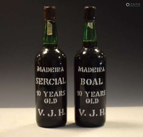 Wines & Spirits - Two bottles of Justino's Boal 10 Years Old Madeira wine
