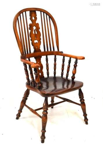 Reproduction beech and elm seat Windsor chair