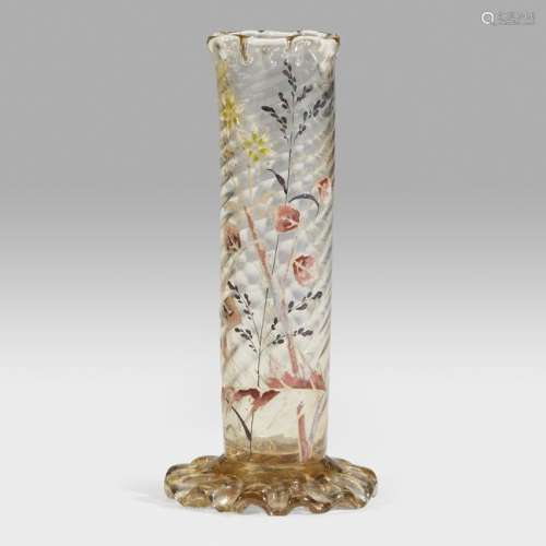 Émile Gallé (French, 1846-1904), A Small Bud Vase,