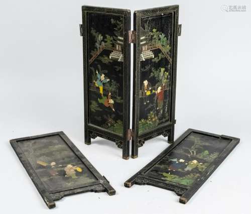 Chinese Four Panel Table Screen