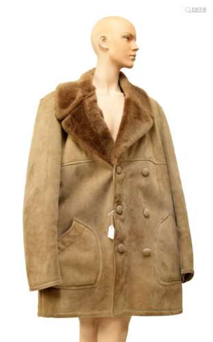 Sheepskin coat, anonymous, approximate size Large (42-44)