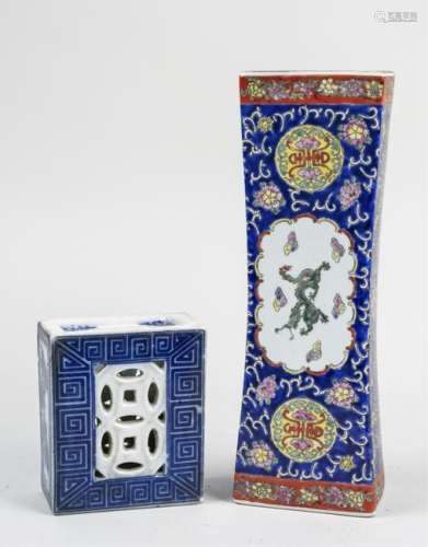 Two Chinese Porcelain Vases / Pillows