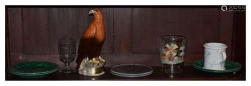 Group of assorted ceramics and glass to include; Beswick Beneagles Scotch Whisky Golden Eagle