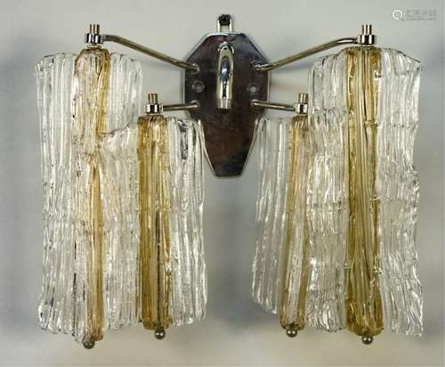 Set of Four Chrome Wall Sconces