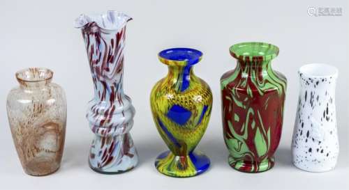 Group of Art Glass Vases