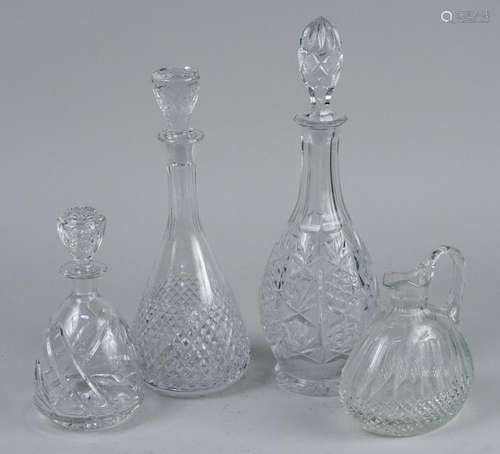 Group of Glass Decanters