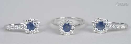 Sapphire and Diamond Jewelry Suite   *