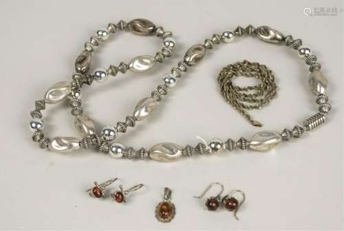 Group of Silver Jewerly