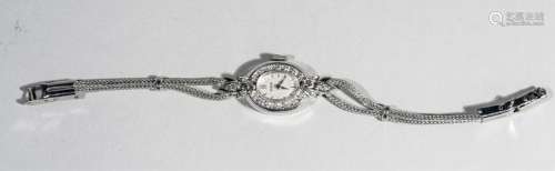 Elgin White Gold Ladys Wristwatch