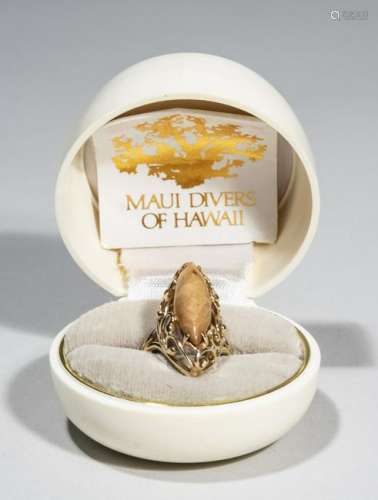 Gold Coral Ring   *