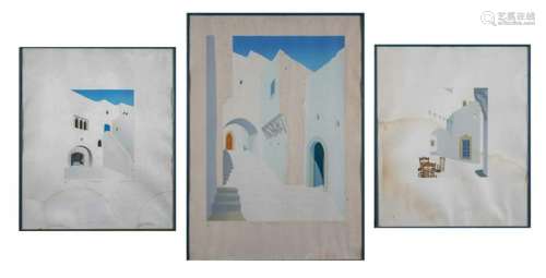 Three Prints of Santorini