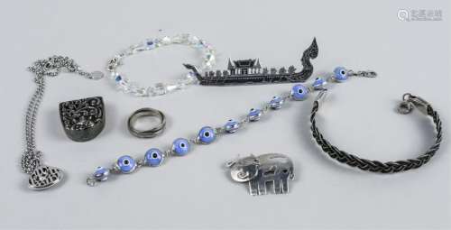 Group of Silver and Costume Jewelry