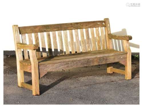 Teak garden bench