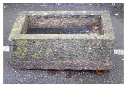 Draycott stone rectangular trough, 70cm x 47cm x 28cm high