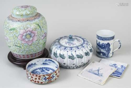 Group of Asian Porcelain Decorations