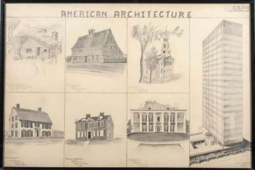 Rendering of American Architecture Examples