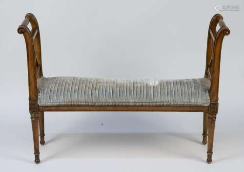 Neoclassical Style Window Bench