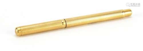 Unmarked gold swan fountain pen by Mabie & Todd : For Further Condition Reports Please Visit Our