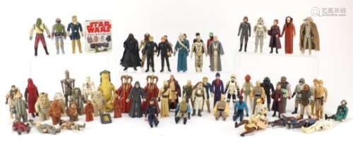 Collection of vintage Star Wars figures including Luke Skywalker : For Further Condition Reports
