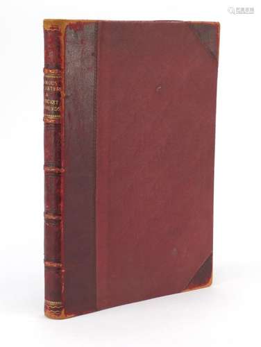 Famous Cricketers and Cricket Grounds, leather bound hardback book published by Hudson & Kearns :