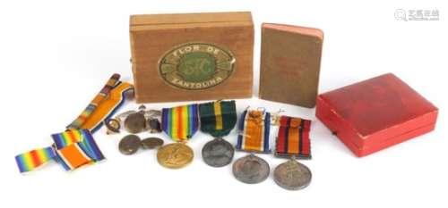 Victorian British military and World War I medal group relating to Private J.M. Chalmers including