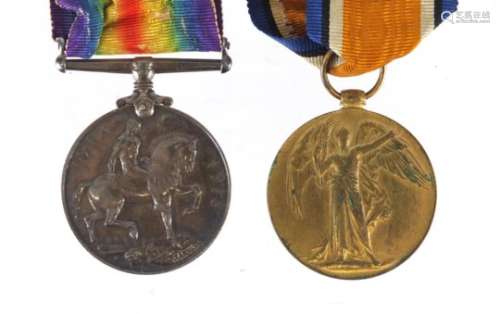 British Military World War I pair awarded to K.43520P.J.SNITH.STO.1.R.N. : For Further Condition