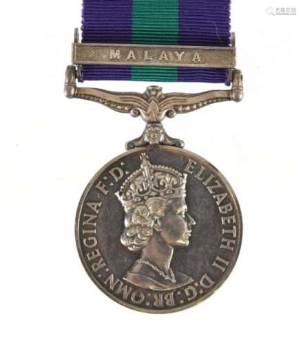 British Military Elizabeth II general service medal with Malaya bar awarded to 23194051CFN.W.D.