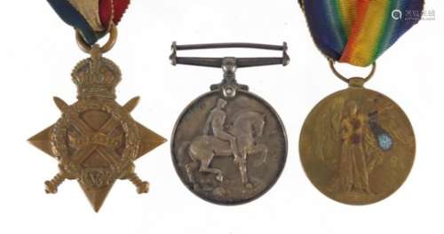 British Military World War I trio awarded to 2334PTE.G.BROMLEY.R.A.M.C : For Further Condition
