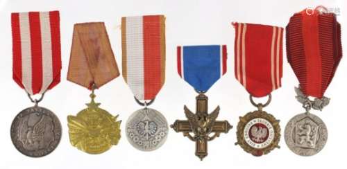 Six foreign medals including Yugoslavia Order for Bravery : For Further Condition Reports Please