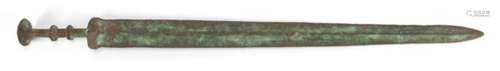 Islamic patinated bronze sword, 64.5cm in length : For Further Condition Reports Please Visit Our