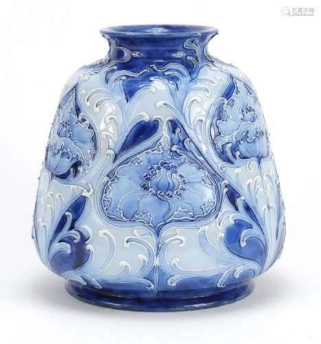 Moorcroft pottery Florian Ware vase, incised factory marks to the base, 20cm high : For Further