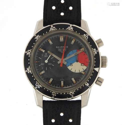 Gentleman's Tag Heuer Autavia Skipper chronograph wristwatch, 4.1cm in diameter : For Further