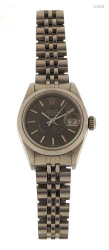 Ladies Rolex Oyster Date Perpetual wristwatch, 2.6cm in diameter : For Further Condition Reports