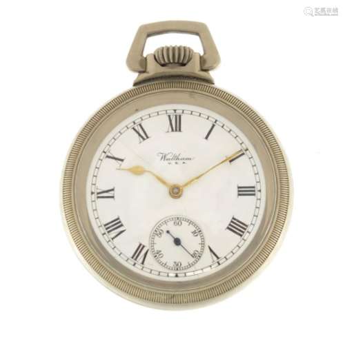 Gentleman's Waltham open face pocket watch, the movement numbered 24840170, 5.4cm in diameter :