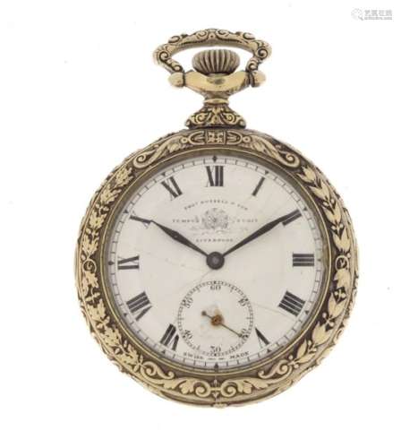 Gentleman's Junghans pocket watch retailed by Thomas Russell & Son, numbered 124434 to the movement,