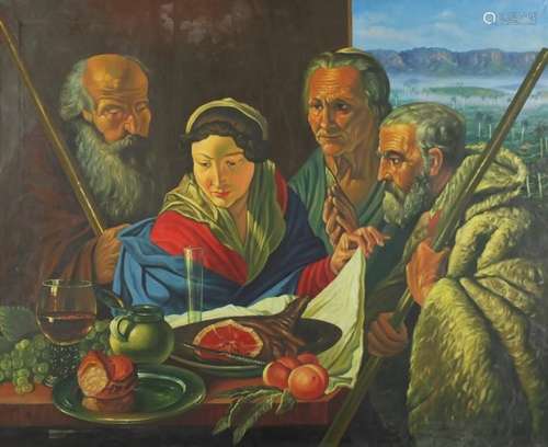 Modesto - Holy Group, oil onto canvas, framed, 86cm x 70cm : For Further Condition Reports Please