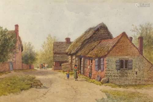 William Pitt 1893 - Eckington, Worcestershire, watercolour, inscribed verso, mounted and framed,