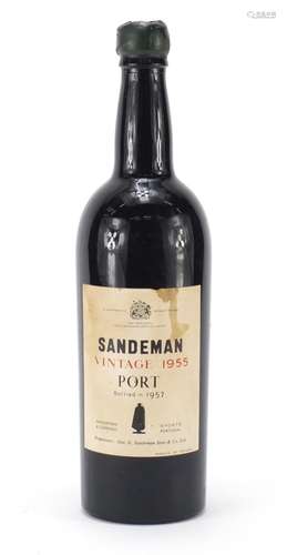 Bottle of 1955 Sandeman port : For Further Condition Reports Please Visit Our Website, Updated