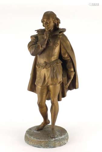 Large figure of Shakespeare, 54cm high : For Further Condition Reports Please Visit Our Website,