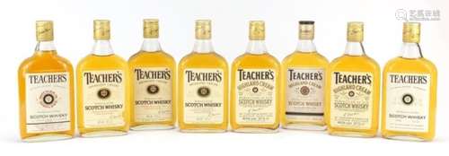 Eight 37.5cl bottles of Teachers Highland Cream whisky : For Further Condition Reports Please