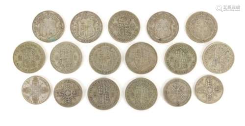 Mostly British pre-1947 half crowns, 213g : For Further Condition Reports Please Visit Our