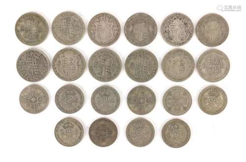 British pre-1947 coinage including shillings and six pences, 286g : For Further Condition Reports