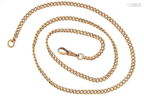 9ct rose gold necklace, 50cm in length, 17.2g : For Further Condition Reports Please Visit Our