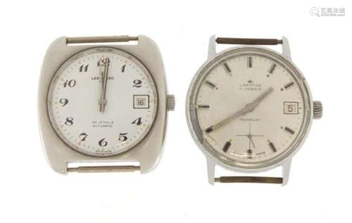 Two vintage gentleman's Langton wristwatches : For Further Condition Reports Please Visit Our