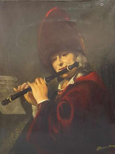 J. RICHTER (XIX). The flautist.