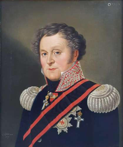 Gotthelf Leberecht GLAESER (1784 - 1851). Portrait of