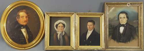 Johann Andreas GEBHARDT (XIX). Two portraits, the