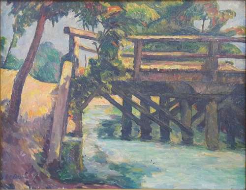 Camil RESSU (1880 - 1962). Bridge.