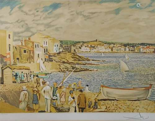 Salvador DALI (1904 - 1989). Playa de Cadaquès.